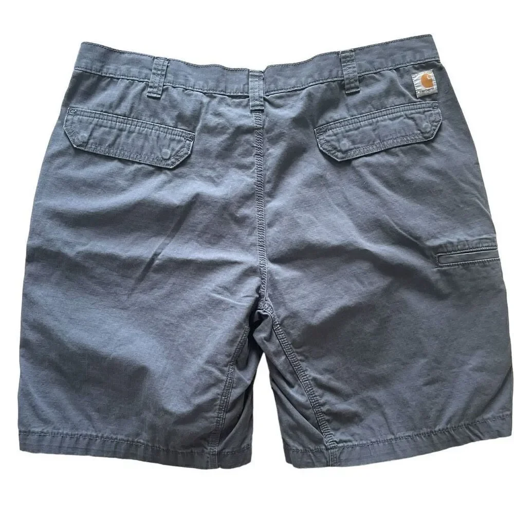 Carhartt Gray Relaxed Fit Shorts Men’s Size 42 Pockets Casual Work